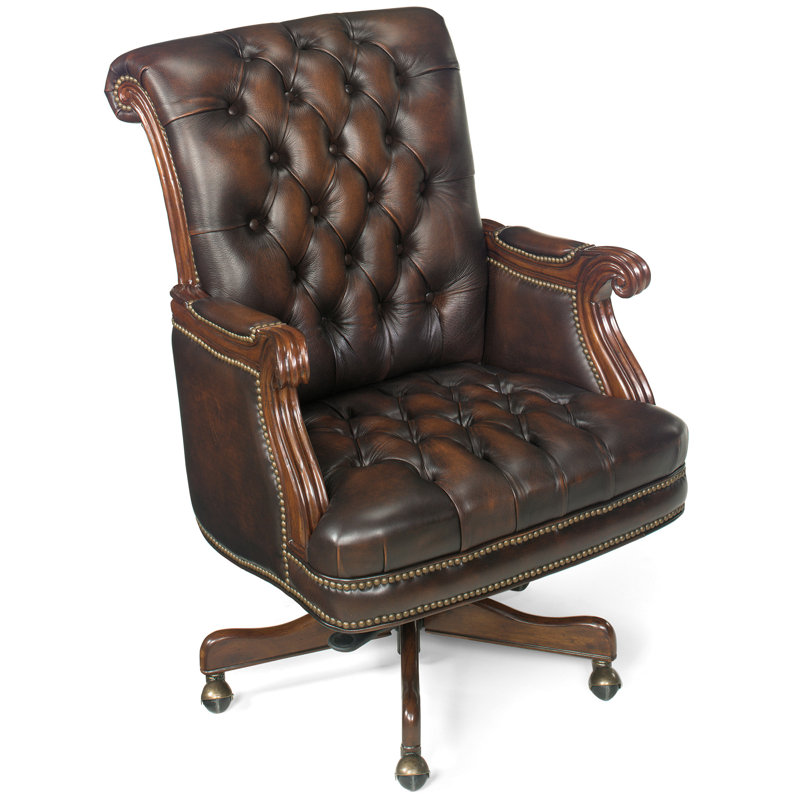 Hooker Furniture Leather Swivel Executive Chair & Reviews Perigold